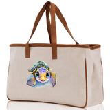 Sea Turtle Canvas Tote Bag Ocean Tote Bag Turtle Lover Tote Bag Animal Lover toTe Bag Ocean Lover Gift Tortoise Tote Bag Nature Lover Tote - Aaria Tees Aaria Tees
