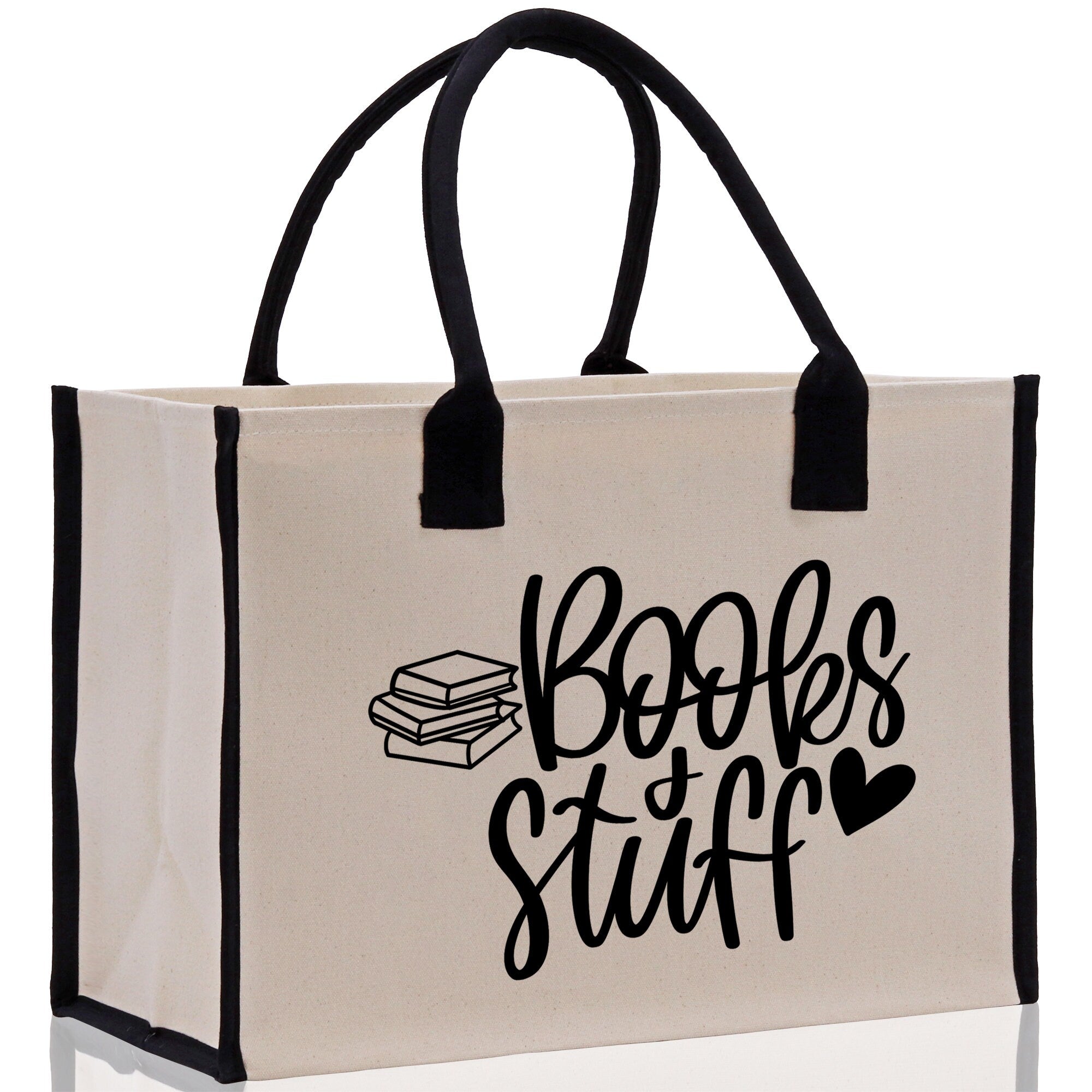 Books Stuff Tote Bag Bookworm Gift Book Quotes Party Gift Book Lover Tote Book Canvas Tote Bag Birthday Gift Library Bag Grocery Bag - Aaria Tees Aaria Tees