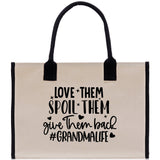 Grandma Tote Bag Grandma's Getaway Bag Grandma Nana Bag Grandma Gift Bag Shopping Bag Mothers Day Gift Live Love Spoil Bag Grandma Beach Bag - Aaria Tees Aaria Tees