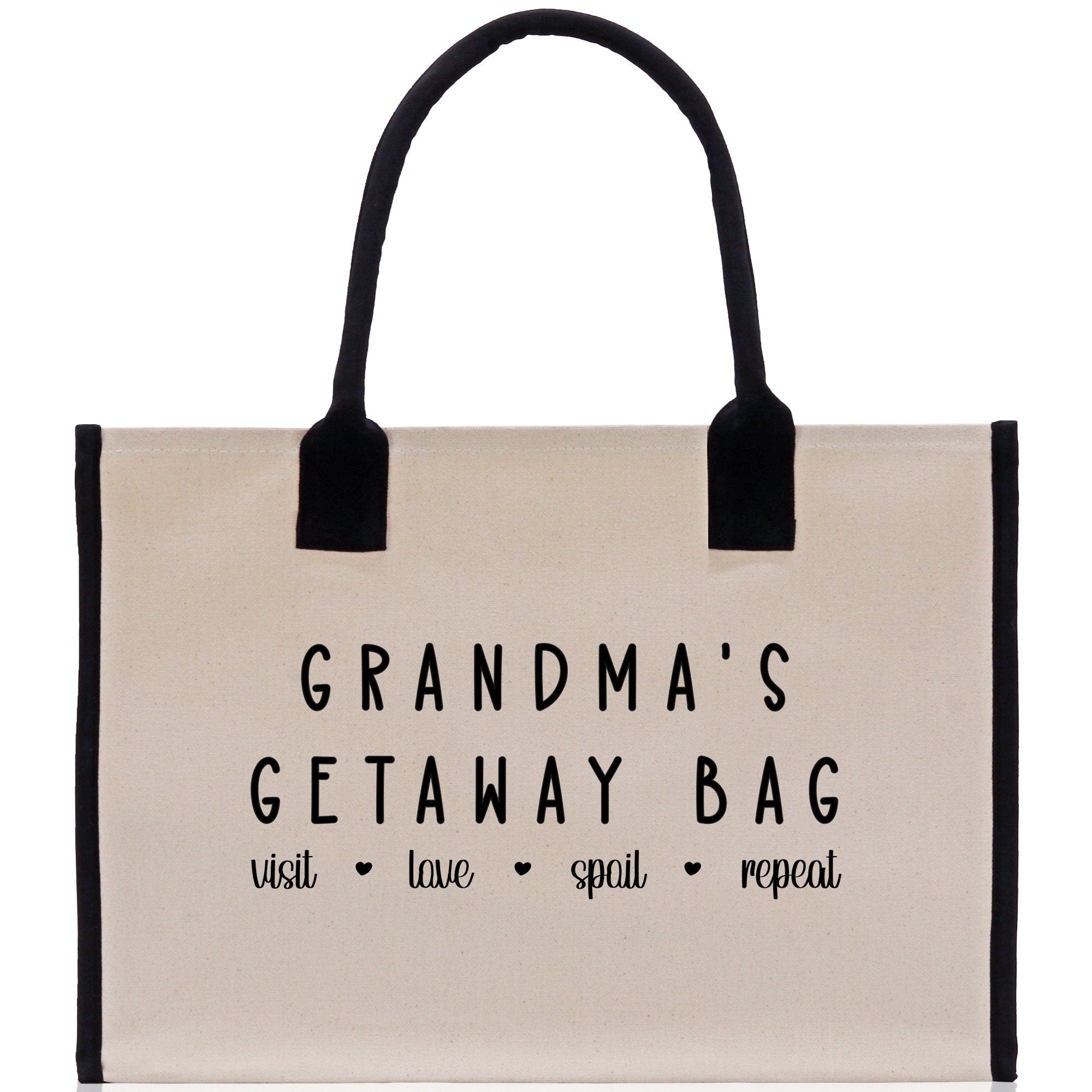 Grandma Tote Bag Grandma's Getaway Bag Grandma Nana Bag Grandma Gift Bag Shopping Bag Mothers Day Gift Live Love Spoil Bag Grandma Beach Bag - Aaria Tees Aaria Tees