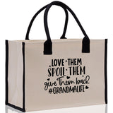 Grandma Tote Bag Grandma's Getaway Bag Grandma Nana Bag Grandma Gift Bag Shopping Bag Mothers Day Gift Live Love Spoil Bag Grandma Beach Bag - Aaria Tees Aaria Tees