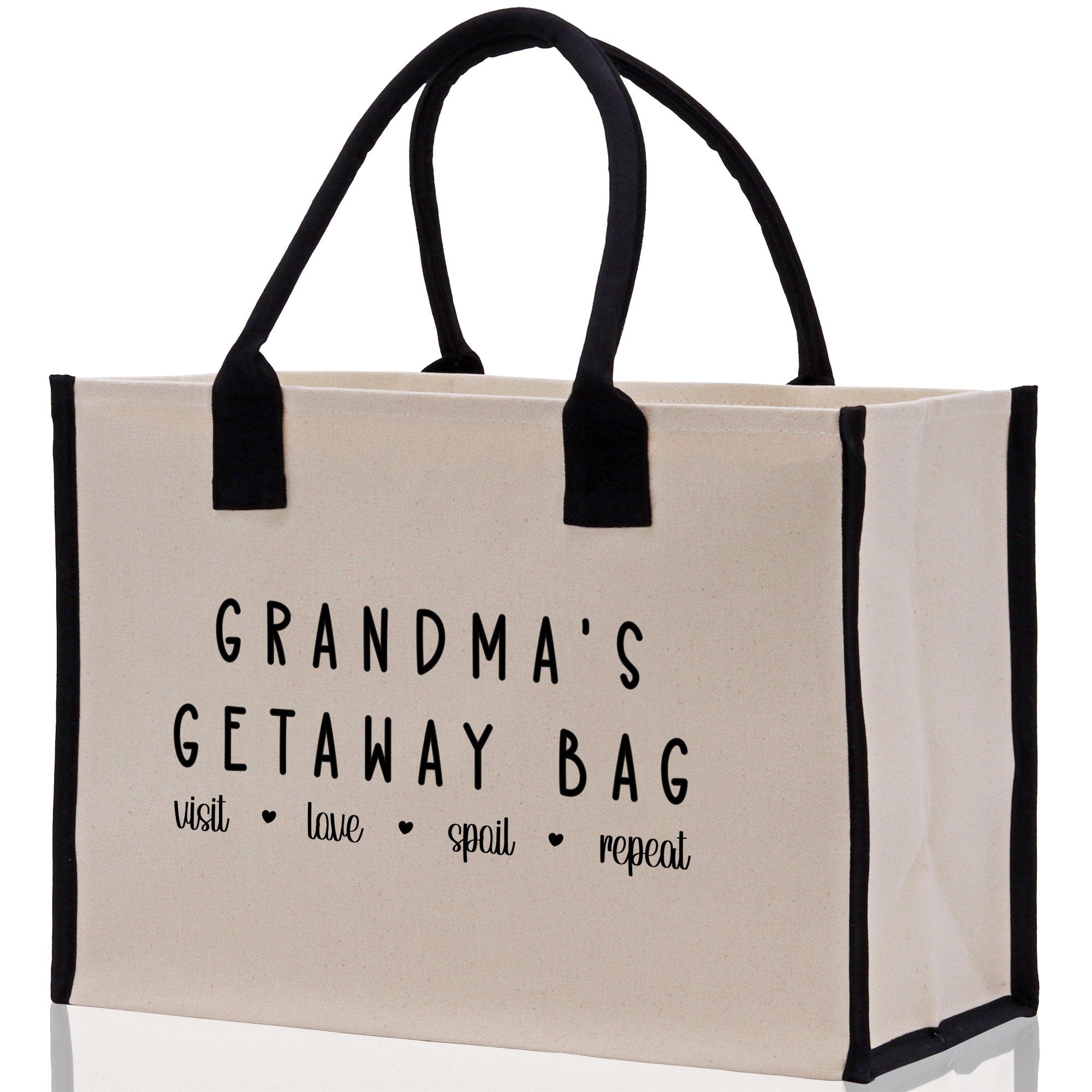 Grandma Tote Bag Grandma's Getaway Bag Grandma Nana Bag Grandma Gift Bag Shopping Bag Mothers Day Gift Live Love Spoil Bag Grandma Beach Bag - Aaria Tees Aaria Tees