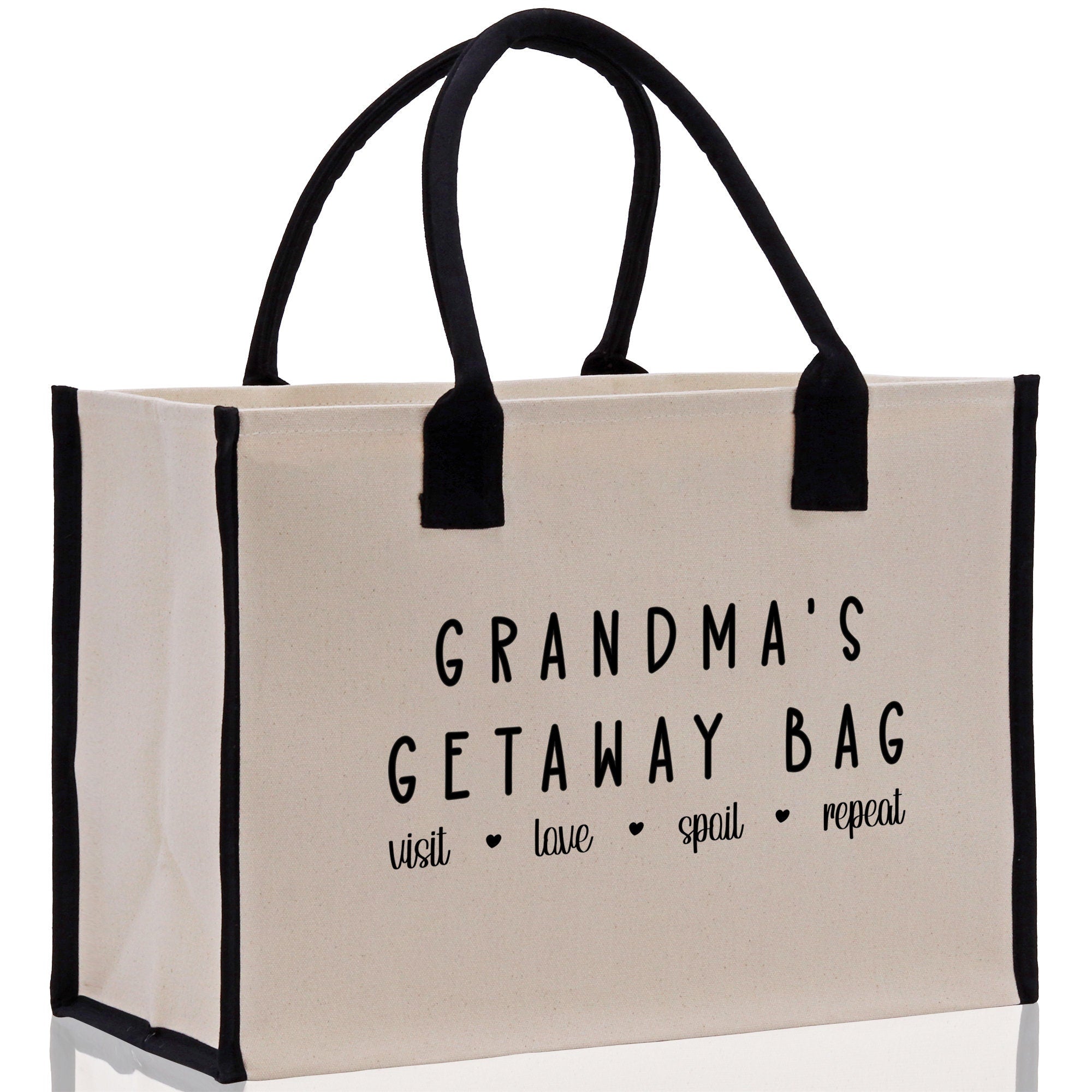 Grandma Tote Bag Grandma's Getaway Bag Grandma Nana Bag Grandma Gift Bag Shopping Bag Mothers Day Gift Live Love Spoil Bag Grandma Beach Bag - Aaria Tees Aaria Tees