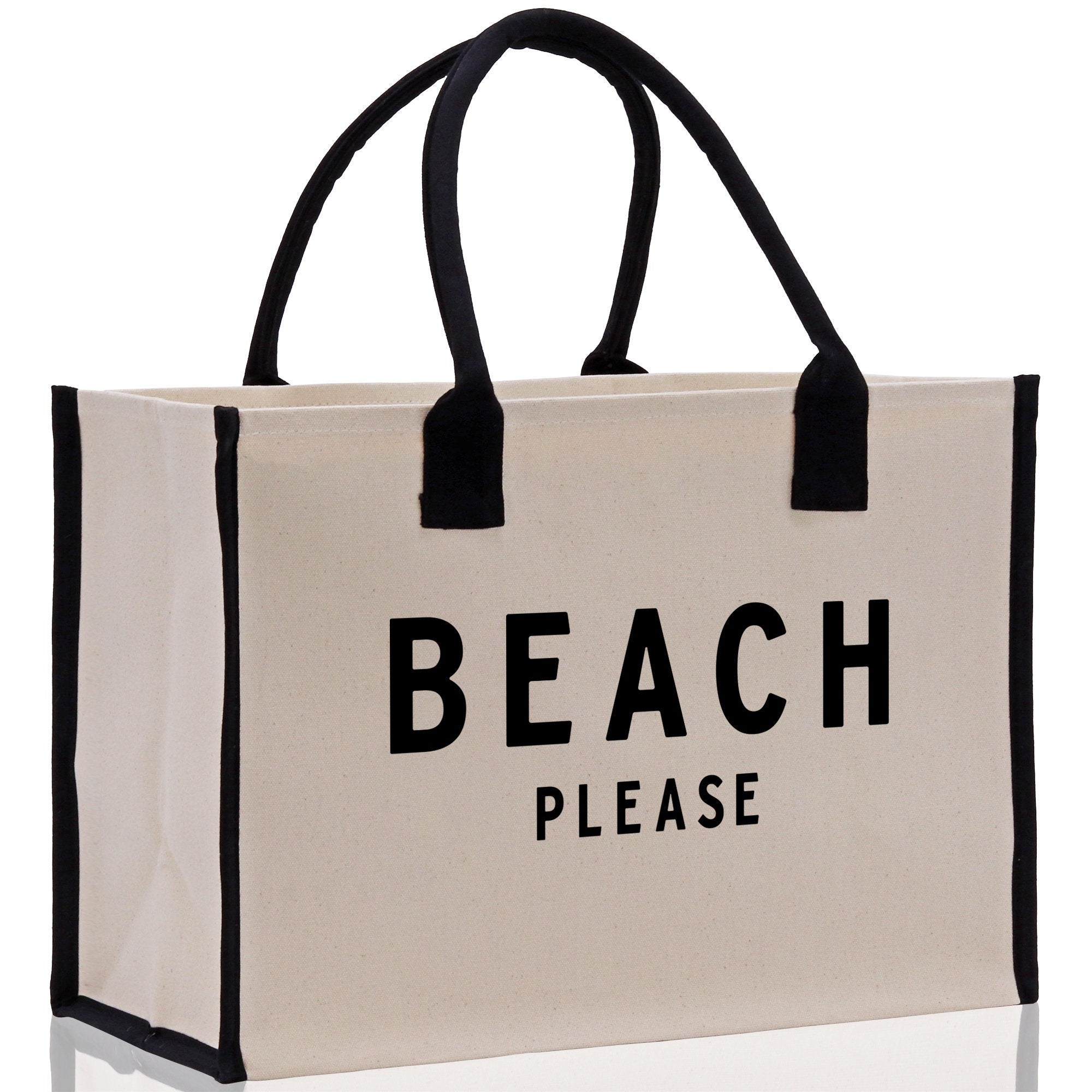 Beach Please Tote Bag - Large Chic Tote Bag - Gift for Her - Girls Weekend Tote - Weekender Bag - Weekend Tote - Beach Tote Bag - Aaria Tees Aaria Tees