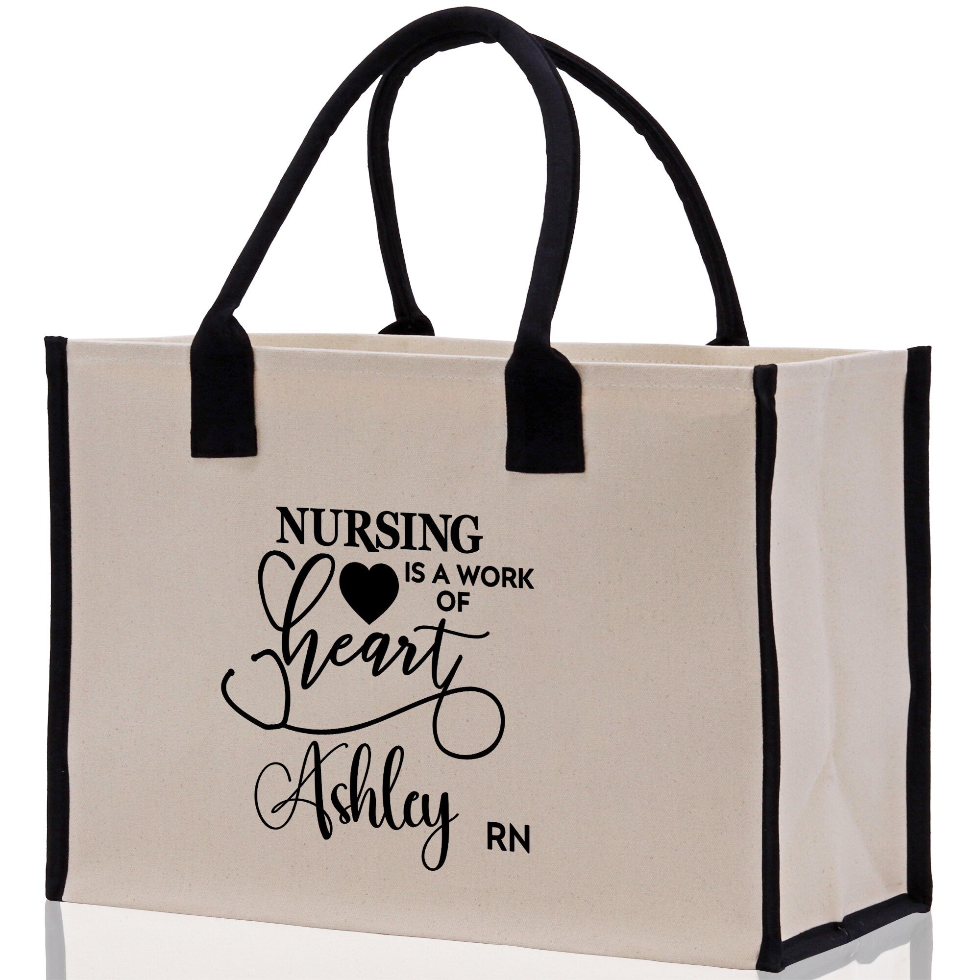 Nurse Personalized Tote Bag Nurse Gift Registered Nurse Tote RN Tote RN Gift Future Nurse Gift Nursing Student Gift Nurse Graduation Gift - Aaria Tees Aaria Tees