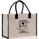 Nurse Personalized Tote Bag Nurse Gift Registered Nurse Tote RN Tote RN Gift Future Nurse Gift Nursing Student Gift Nurse Graduation Gift - Aaria Tees Aaria Tees
