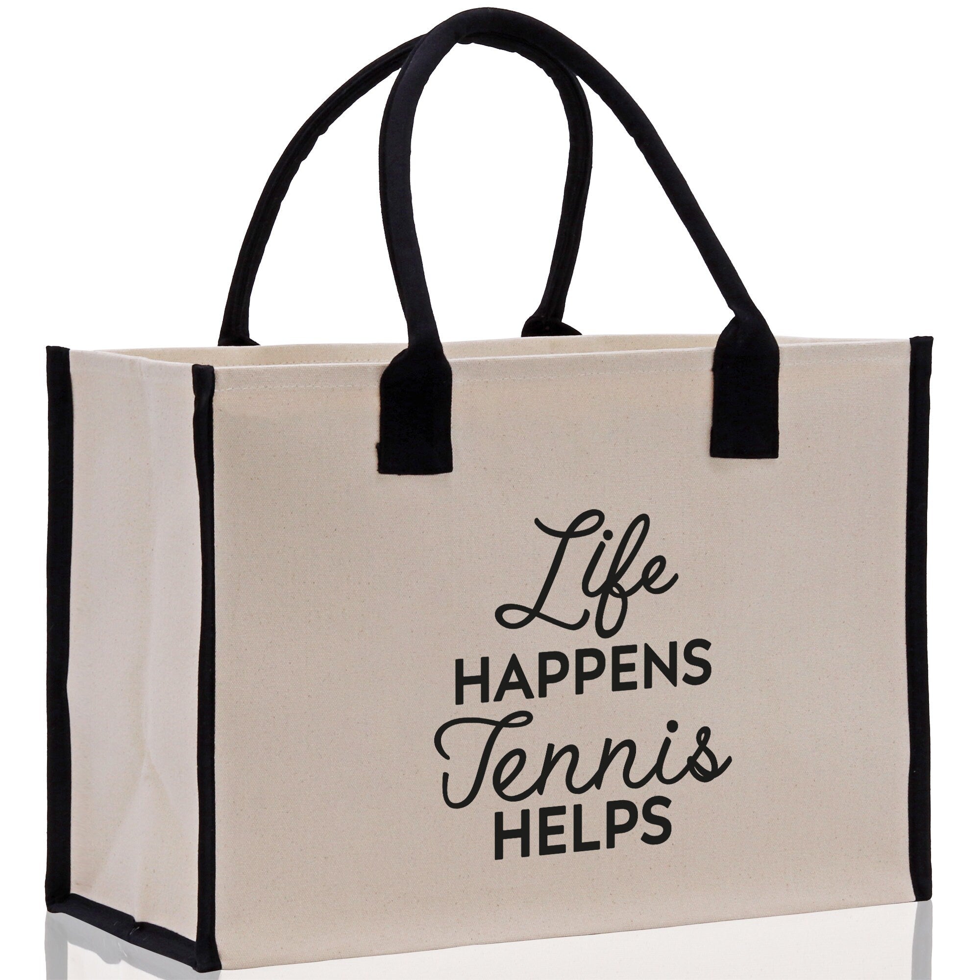Tennis Tote Bag Custom Tennis Tote Bag Tennis Sport Gift for Her Personalized Tennis Bag Tennis Love Bag Tennis Coach Gift Canvas Tote Bag - Aaria Tees Aaria Tees