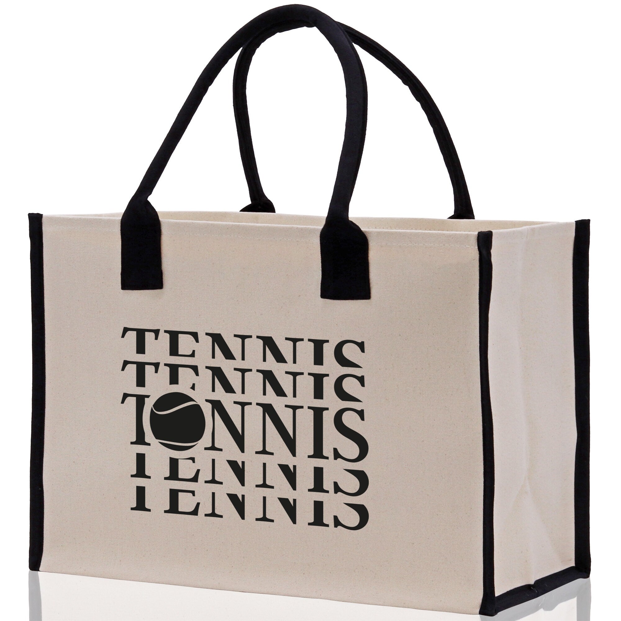 Tennis Tote Bag Custom Tennis Tote Bag Tennis Sport Gift for Her Personalized Tennis Bag Tennis Love Bag Tennis Coach Gift Canvas Tote Bag - Aaria Tees Aaria Tees
