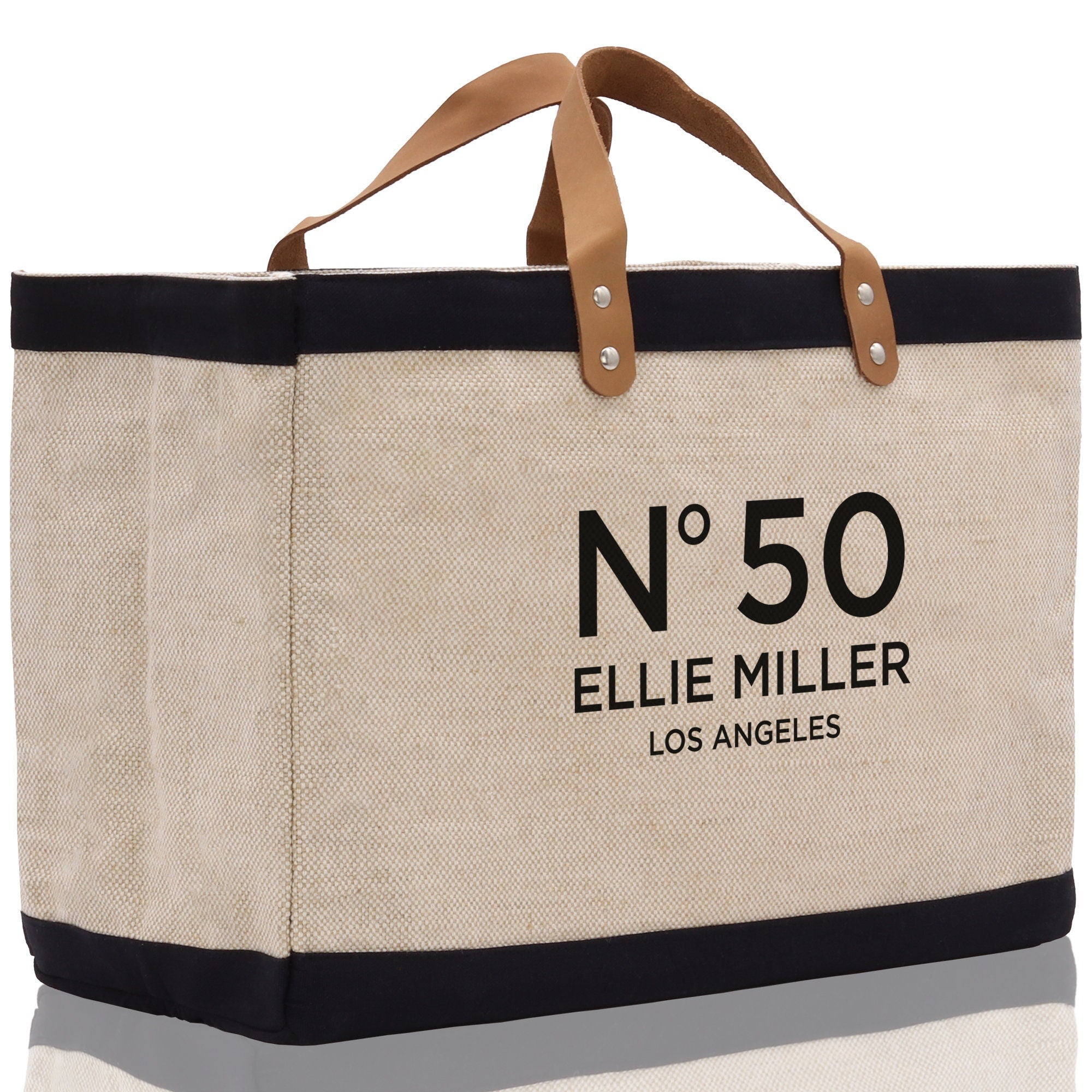 Birthday Celebration Personalized Gift Jute Tote Bag with Name and State 40th 50th Birthday Gift Jute Tote Bag for Her Custom Birthday Gift - Aaria Tees Aaria Tees