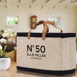 Birthday Celebration Personalized Gift Jute Tote Bag with Name and State 40th 50th Birthday Gift Jute Tote Bag for Her Custom Birthday Gift - Aaria Tees Aaria Tees