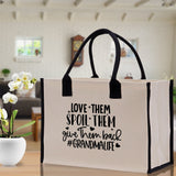 Grandma Tote Bag Grandma's Getaway Bag Grandma Nana Bag Grandma Gift Bag Shopping Bag Mothers Day Gift Live Love Spoil Bag Grandma Beach Bag - Aaria Tees Aaria Tees