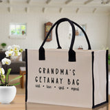 Grandma Tote Bag Grandma's Getaway Bag Grandma Nana Bag Grandma Gift Bag Shopping Bag Mothers Day Gift Live Love Spoil Bag Grandma Beach Bag - Aaria Tees Aaria Tees