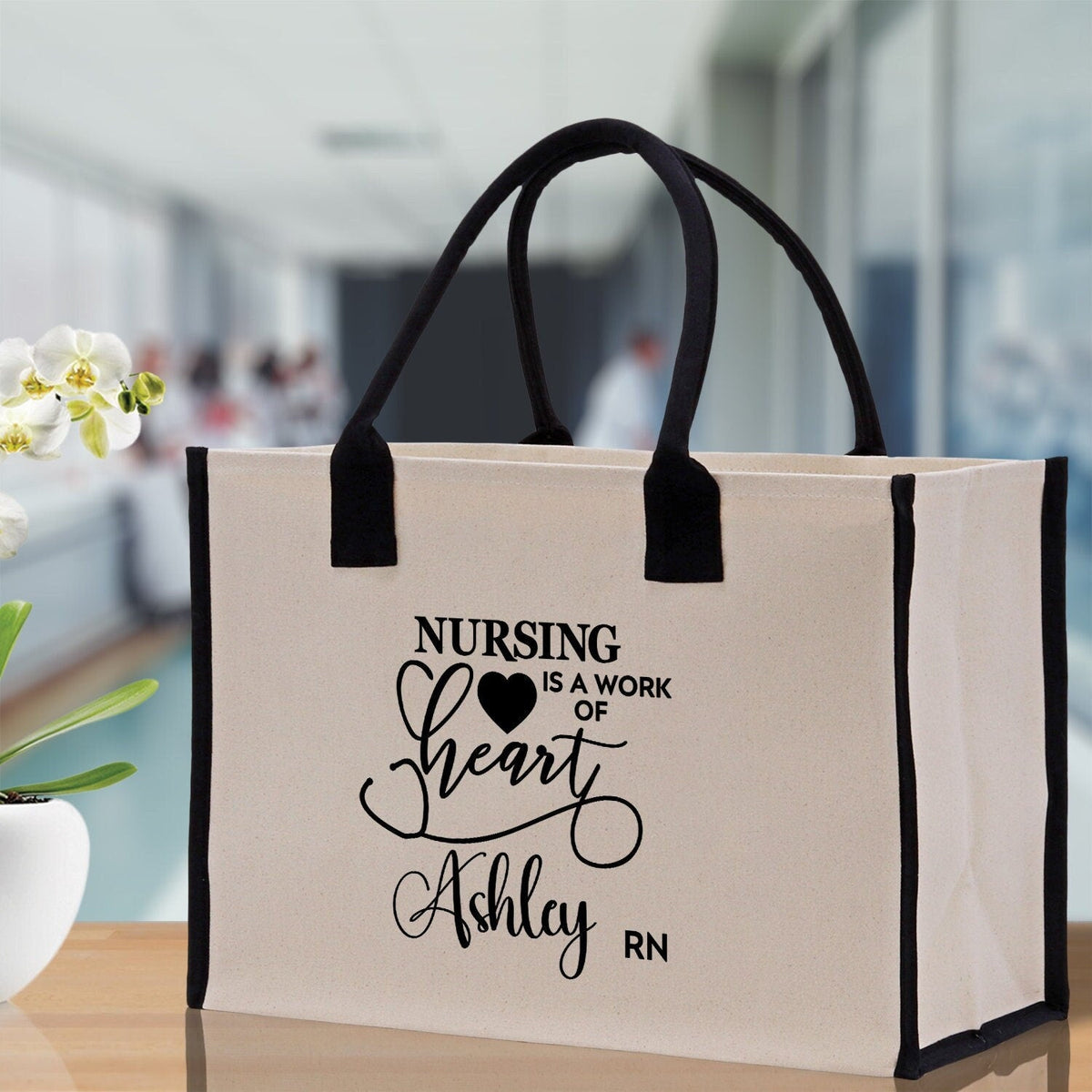 Nurse Personalized Tote Bag Nurse Gift Registered Nurse Tote RN Tote RN Gift Future Nurse Gift Nursing Student Gift Nurse Graduation Gift - Aaria Tees