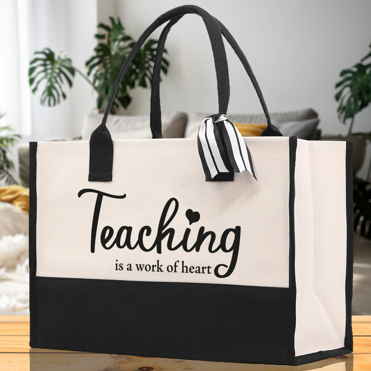 Teaching Is A Work Of Heart Tote Bag Teacher Bag Teacher Gift Teacher Retirement Gift Best Teacher Gifts Teacher Appreciation Gift - Aaria Tees