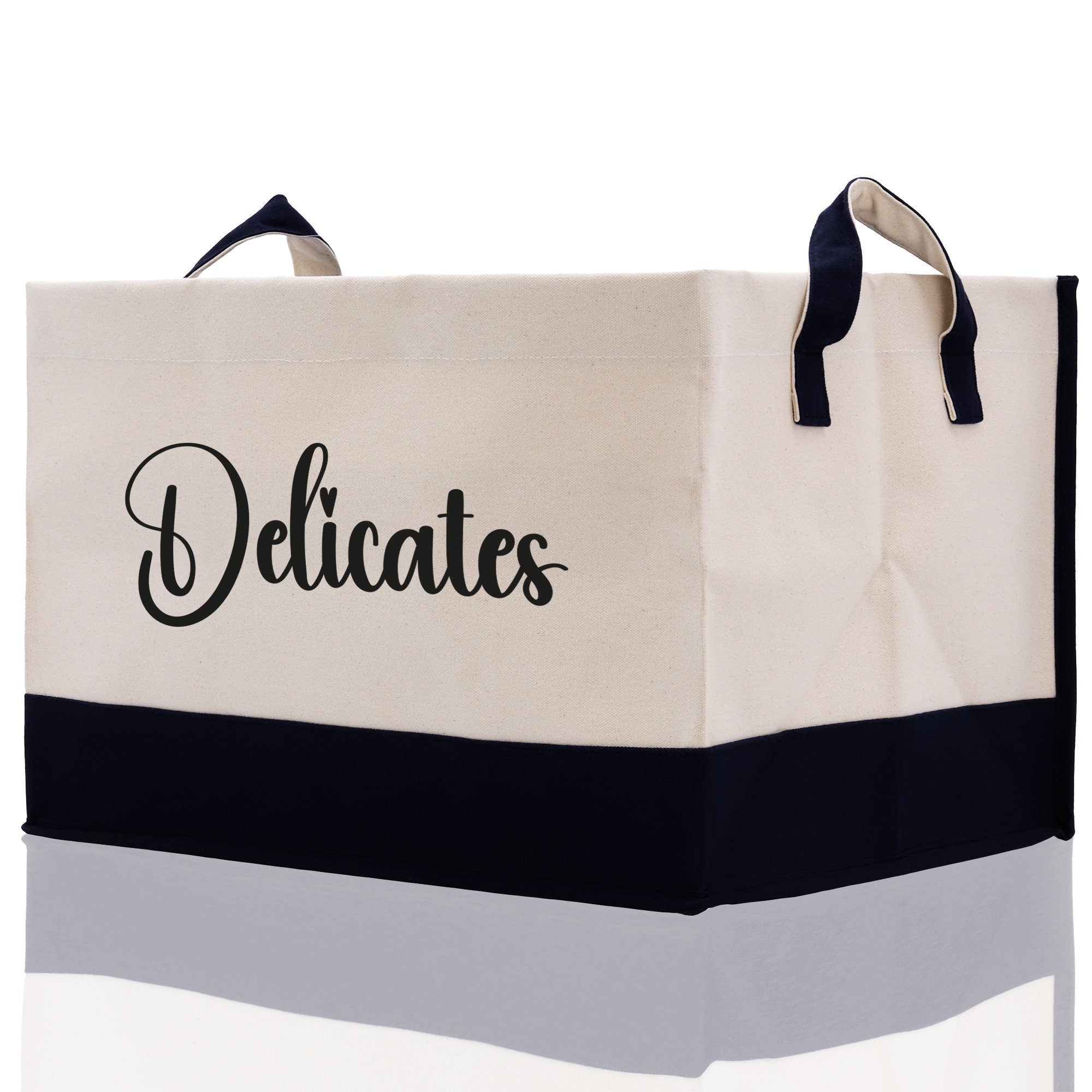 Personalized Canvas Storage Tote Bag Nursery Storage Towel Storage Kids Toy Storage Cloth Storage Storage Bin Storage Tubs Mudroom Storage - Aaria Tees Aaria Tees