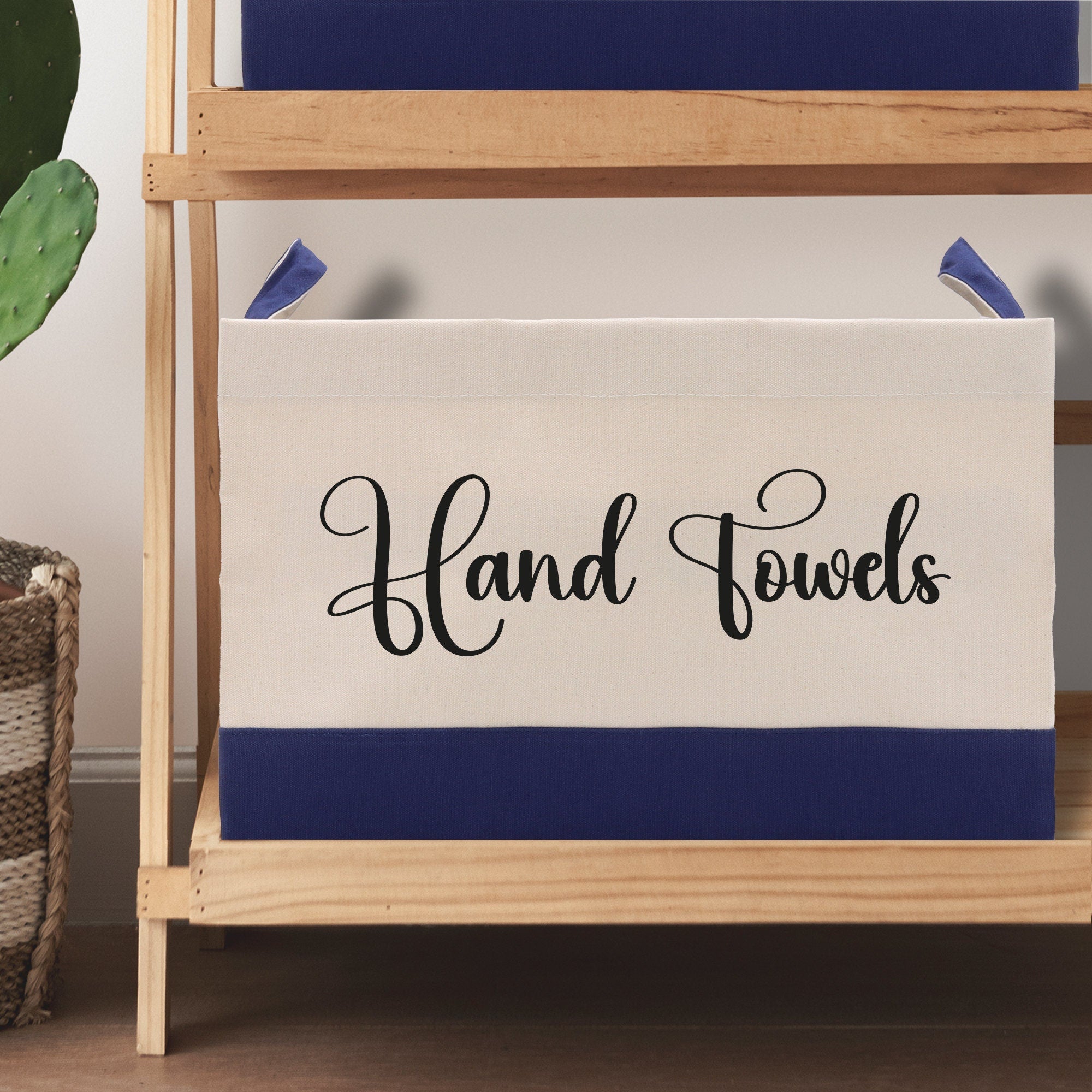 Personalized Canvas Storage Tote Bag Nursery Storage Towel Storage Kids Toy Storage Cloth Storage Storage Bin Storage Tubs Mudroom Storage - Aaria Tees Aaria Tees