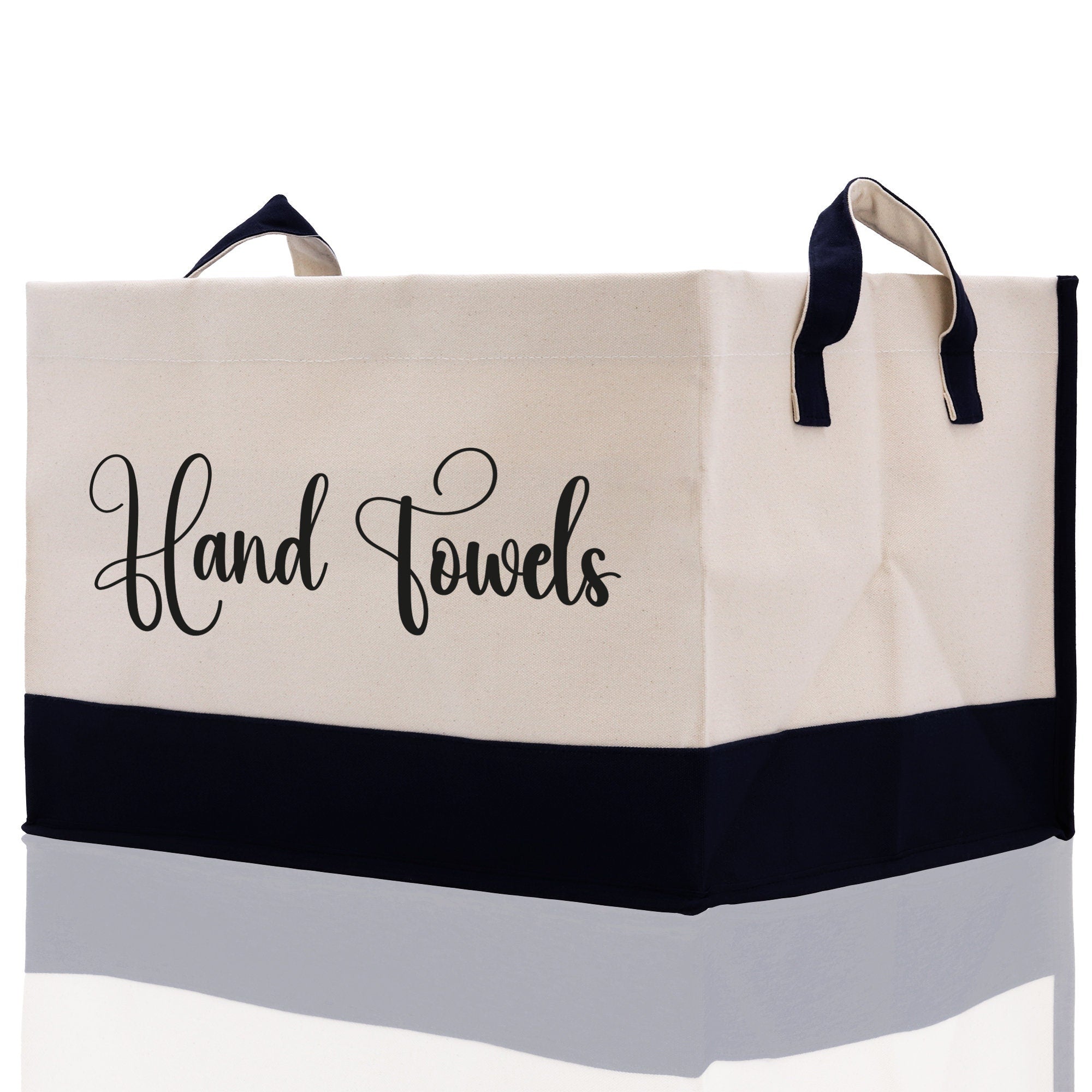 Personalized Canvas Storage Tote Bag Nursery Storage Towel Storage Kids Toy Storage Cloth Storage Storage Bin Storage Tubs Mudroom Storage - Aaria Tees Aaria Tees