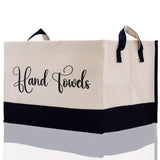 Personalized Canvas Storage Tote Bag Nursery Storage Towel Storage Kids Toy Storage Cloth Storage Storage Bin Storage Tubs Mudroom Storage - Aaria Tees Aaria Tees