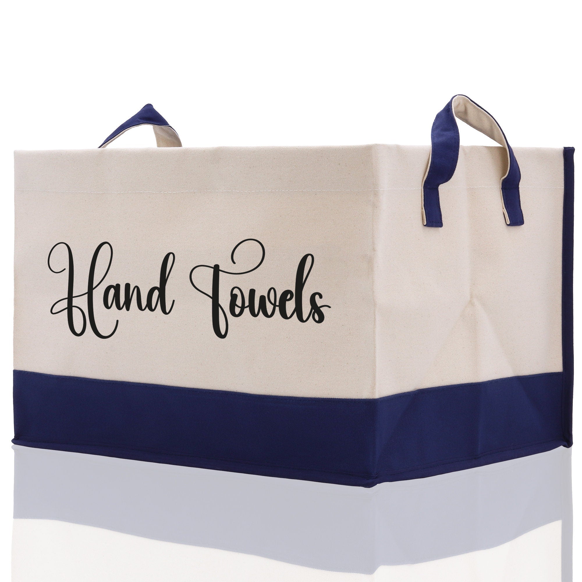 Personalized Canvas Storage Tote Bag Nursery Storage Towel Storage Kids Toy Storage Cloth Storage Storage Bin Storage Tubs Mudroom Storage - Aaria Tees Aaria Tees