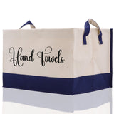 Personalized Canvas Storage Tote Bag Nursery Storage Towel Storage Kids Toy Storage Cloth Storage Storage Bin Storage Tubs Mudroom Storage - Aaria Tees Aaria Tees