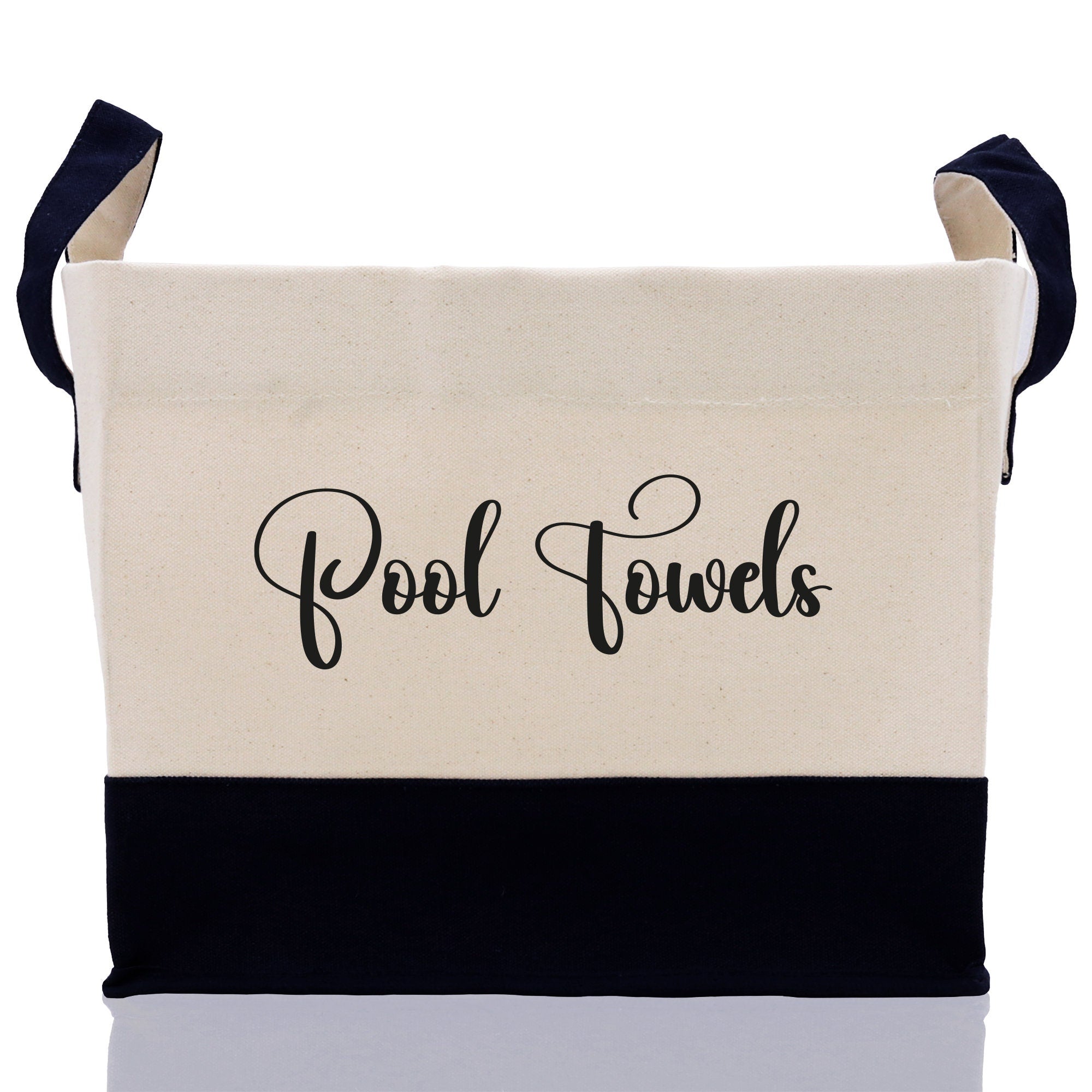 Personalized Canvas Storage Tote Bag Nursery Storage Towel Storage Kids Toy Storage Cloth Storage Storage Bin Storage Tubs Mudroom Storage - Aaria Tees Aaria Tees