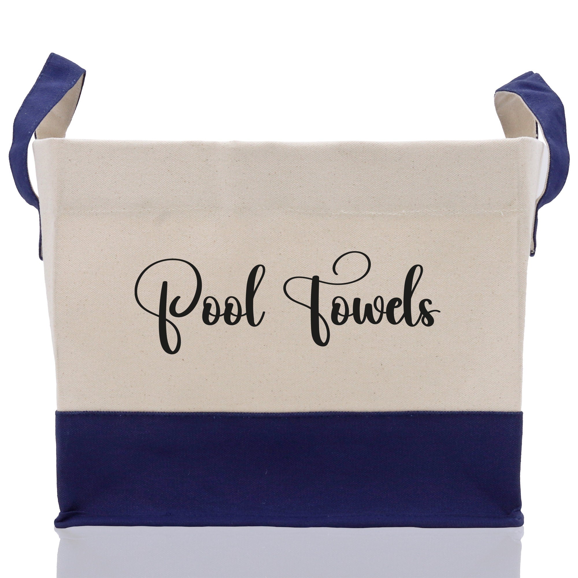 Personalized Canvas Storage Tote Bag Nursery Storage Towel Storage Kids Toy Storage Cloth Storage Storage Bin Storage Tubs Mudroom Storage - Aaria Tees Aaria Tees