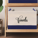 Personalized Canvas Storage Tote Bag Nursery Storage Towel Storage Kids Toy Storage Cloth Storage Storage Bin Storage Tubs Mudroom Storage - Aaria Tees Aaria Tees