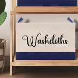 Personalized Canvas Storage Tote Bag Nursery Storage Towel Storage Kids Toy Storage Cloth Storage Storage Bin Storage Tubs Mudroom Storage - Aaria Tees Aaria Tees