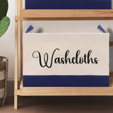 Personalized Canvas Storage Tote Bag Nursery Storage Towel Storage Kids Toy Storage Cloth Storage Storage Bin Storage Tubs Mudroom Storage - Aaria Tees Aaria Tees