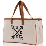 Lake Cotton Canvas Chic Tote Bag Lake Tote Lake Lover Gift Tote Bag Outdoor Tote Weekender Tote Laker Tote Multipurpose Tote - Aaria Tees Aaria Tees