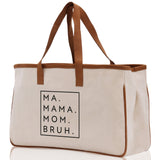 Ma Mama Mom Bruh Canvas Tote Bag Mama Tote Mom Stuff Bag Mommy Bag Dog Mom Gift Dog Mom Bag Mom Shopping Bag New Mom Gift Best Mom Ever Bag - Aaria Tees Aaria Tees
