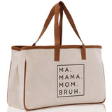 Ma Mama Mom Bruh Canvas Tote Bag Mama Tote Mom Stuff Bag Mommy Bag Dog Mom Gift Dog Mom Bag Mom Shopping Bag New Mom Gift Best Mom Ever Bag - Aaria Tees Aaria Tees