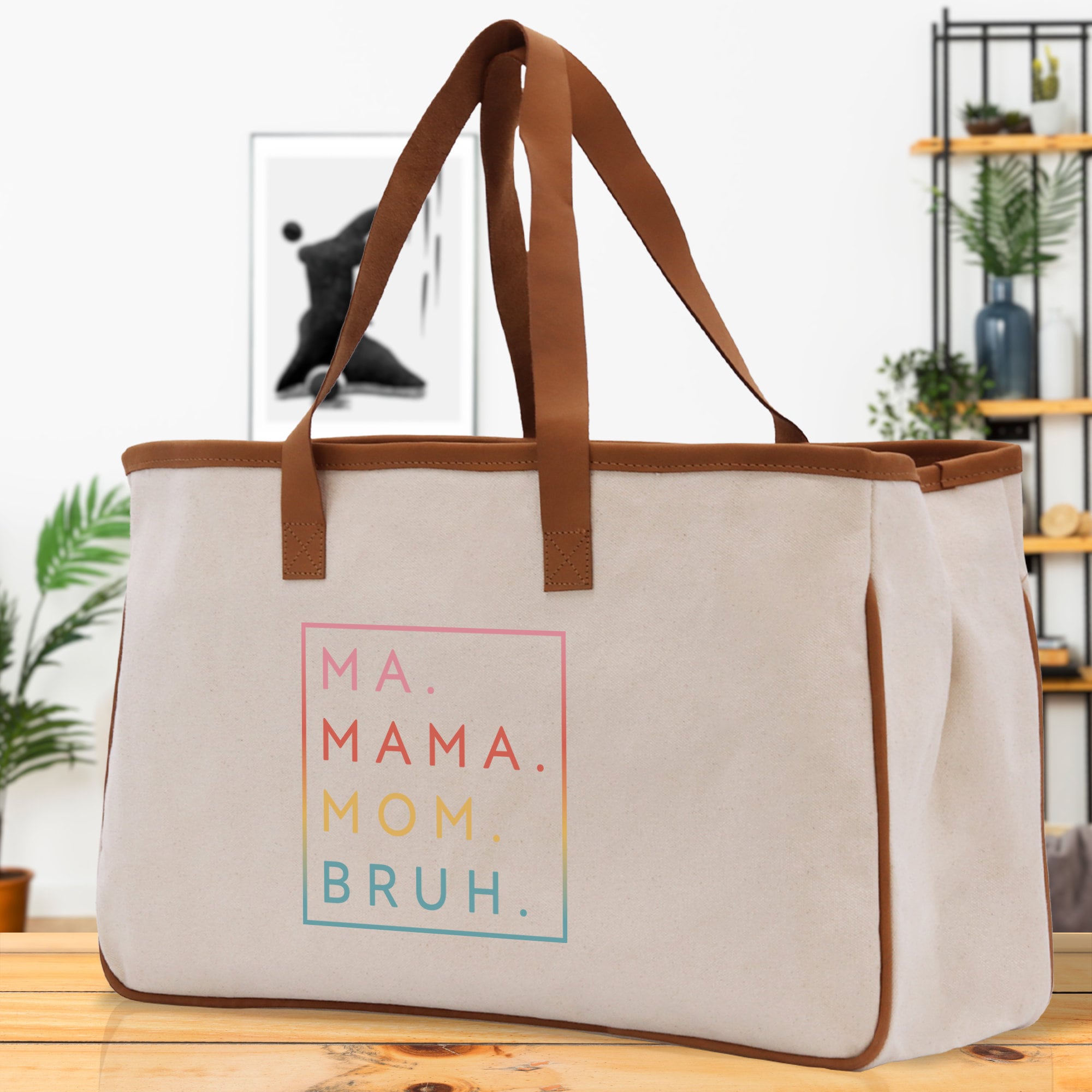 Ma Mama Mom Bruh Canvas Tote Bag Mama Tote Mom Stuff Bag Mommy Bag Dog Mom Gift Dog Mom Bag Mom Shopping Bag New Mom Gift Best Mom Ever Bag - Aaria Tees Aaria Tees