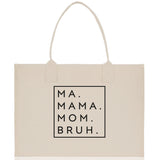 Ma Mama Mom Bruh Canvas Tote Bag Mama Tote Mom Stuff Bag Mommy Bag Dog Mom Gift Dog Mom Bag Mom Shopping Bag New Mom Gift Best Mom Ever Bag - Aaria Tees Aaria Tees