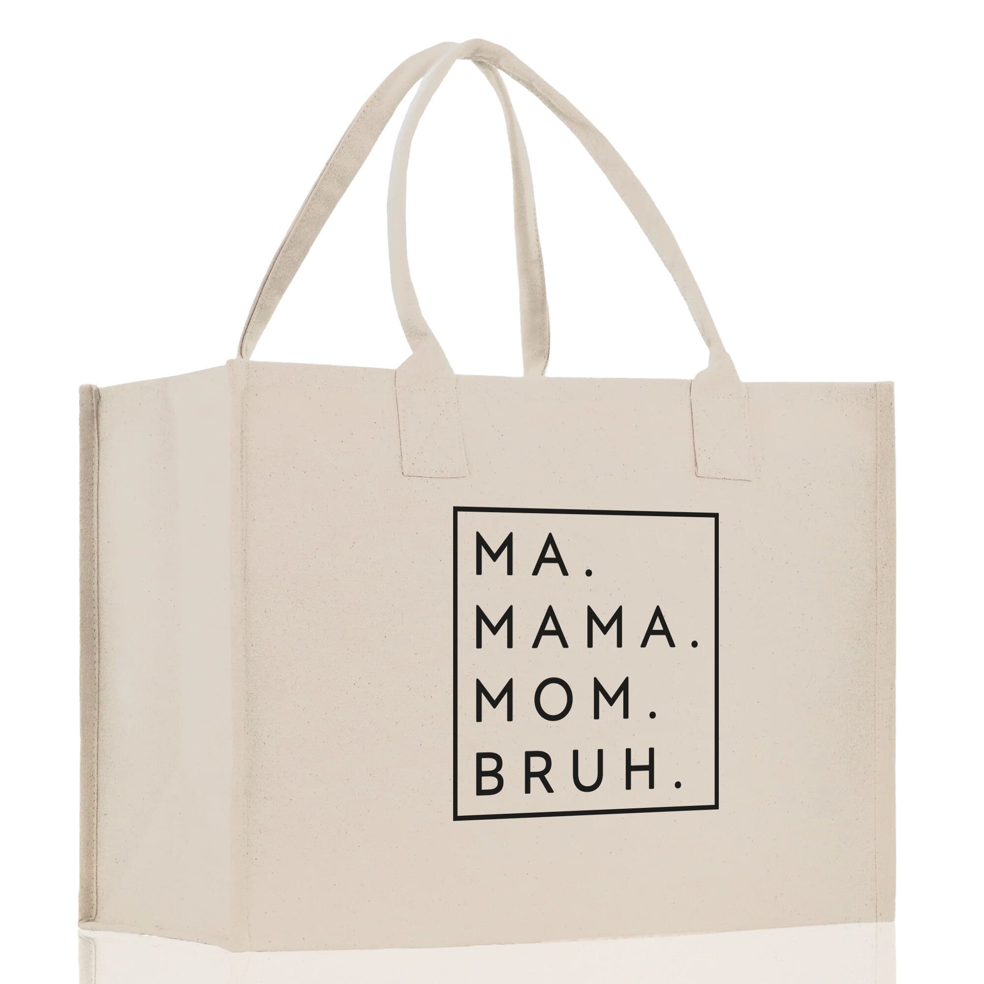 Ma Mama Mom Bruh Canvas Tote Bag Mama Tote Mom Stuff Bag Mommy Bag Dog Mom Gift Dog Mom Bag Mom Shopping Bag New Mom Gift Best Mom Ever Bag - Aaria Tees Aaria Tees