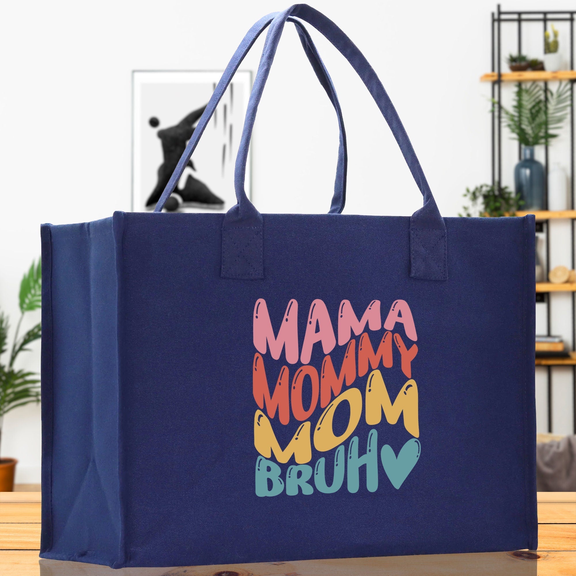 Mama Mommy Mom Bruh Canvas Tote Bag Mama Tote Mom Stuff Bag Mommy Bag Dog Mom Gift Dog Mom Bag Mom Shopping Bag Mom Gift Best Mom Ever Bag - Aaria Tees Aaria Tees