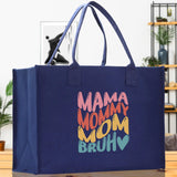 Mama Mommy Mom Bruh Canvas Tote Bag Mama Tote Mom Stuff Bag Mommy Bag Dog Mom Gift Dog Mom Bag Mom Shopping Bag Mom Gift Best Mom Ever Bag - Aaria Tees Aaria Tees
