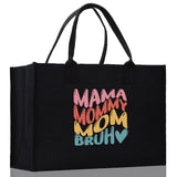 Mama Mommy Mom Bruh Canvas Tote Bag Mama Tote Mom Stuff Bag Mommy Bag Dog Mom Gift Dog Mom Bag Mom Shopping Bag Mom Gift Best Mom Ever Bag - Aaria Tees Aaria Tees