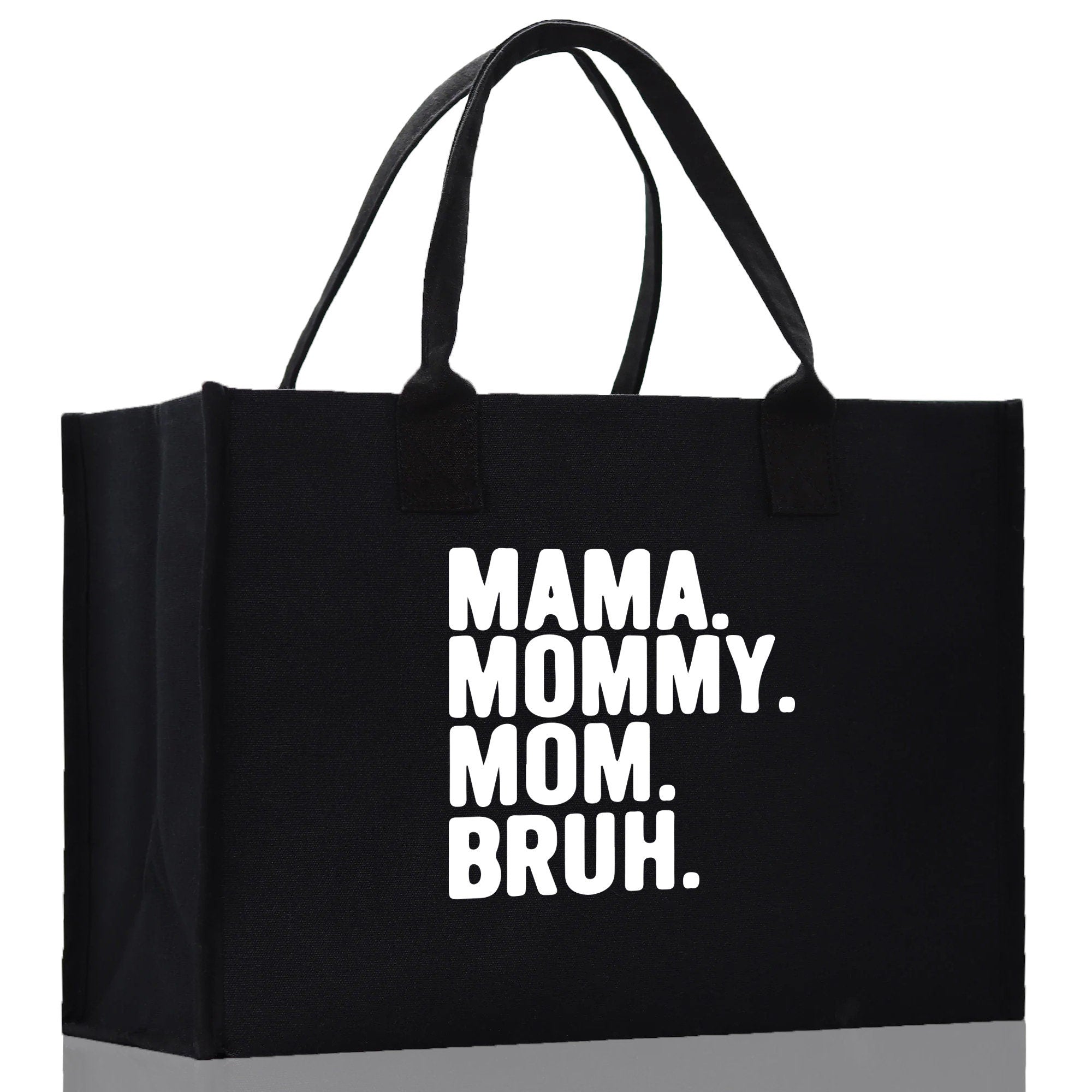 Mama Mommy Mom Bruh Canvas Tote Bag Mama Tote Mom Stuff Bag Mommy Bag Dog Mom Gift Dog Mom Bag Mom Shopping Bag Mom Gift Best Mom Ever Bag - Aaria Tees Aaria Tees