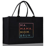 Ma Mama Mom Bruh Canvas Tote Bag Mama Tote Mom Stuff Bag Mommy Bag Dog Mom Gift Dog Mom Bag Mom Shopping Bag New Mom Gift Best Mom Ever Bag - Aaria Tees Aaria Tees