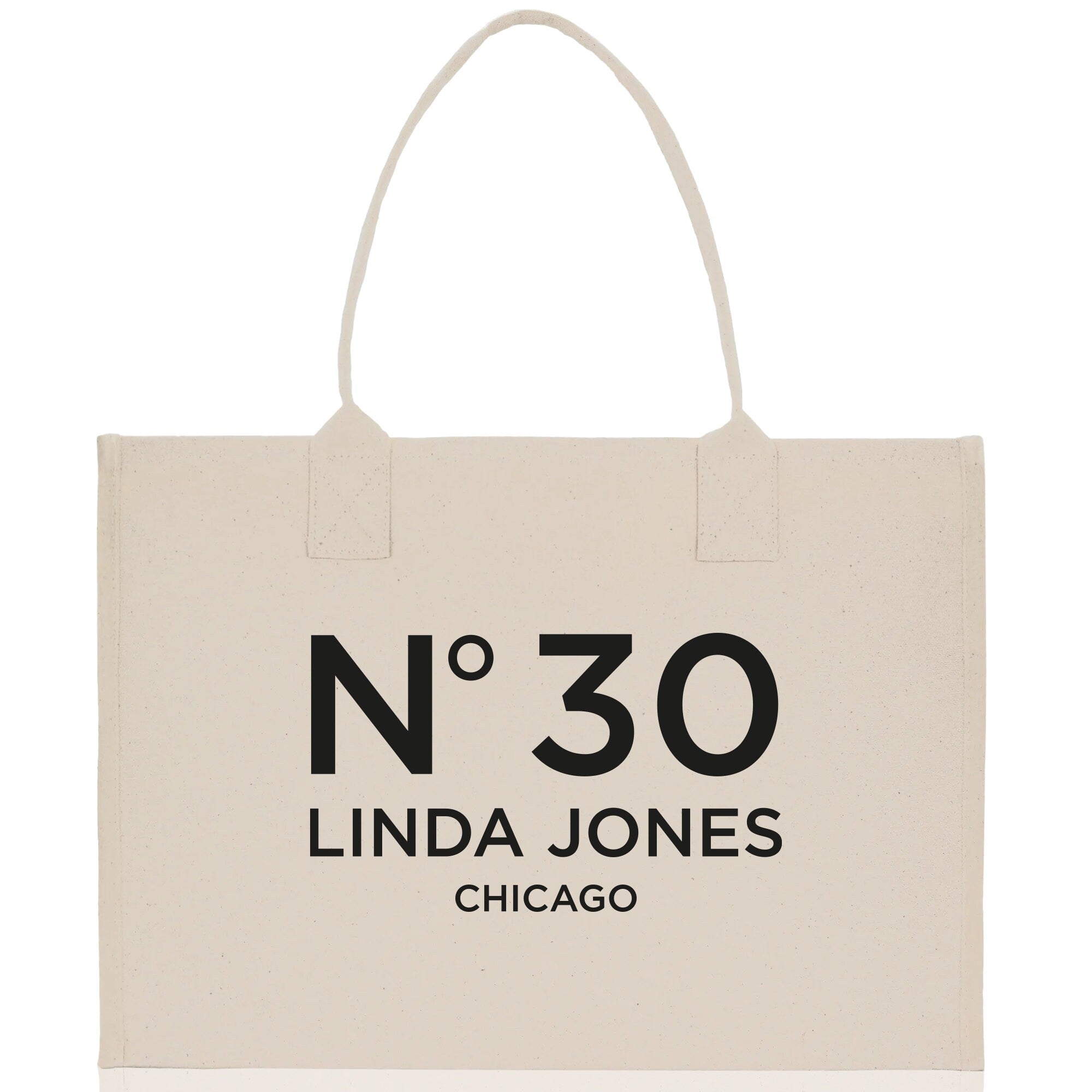 Birthday Celebration Personalized Gift Canvas Tote Bag with Name and State 40th 50th Birthday Gift Tote Bag for Her Custom Birthday Gift - Aaria Tees Aaria Tees