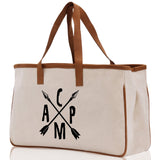 Camp Cotton Canvas Chic Tote Bag Camping Tote Camping Lover Gift Tote Bag Outdoor Tote Weekender Tote Camper Tote Multipurpose Tote - Aaria Tees Aaria Tees