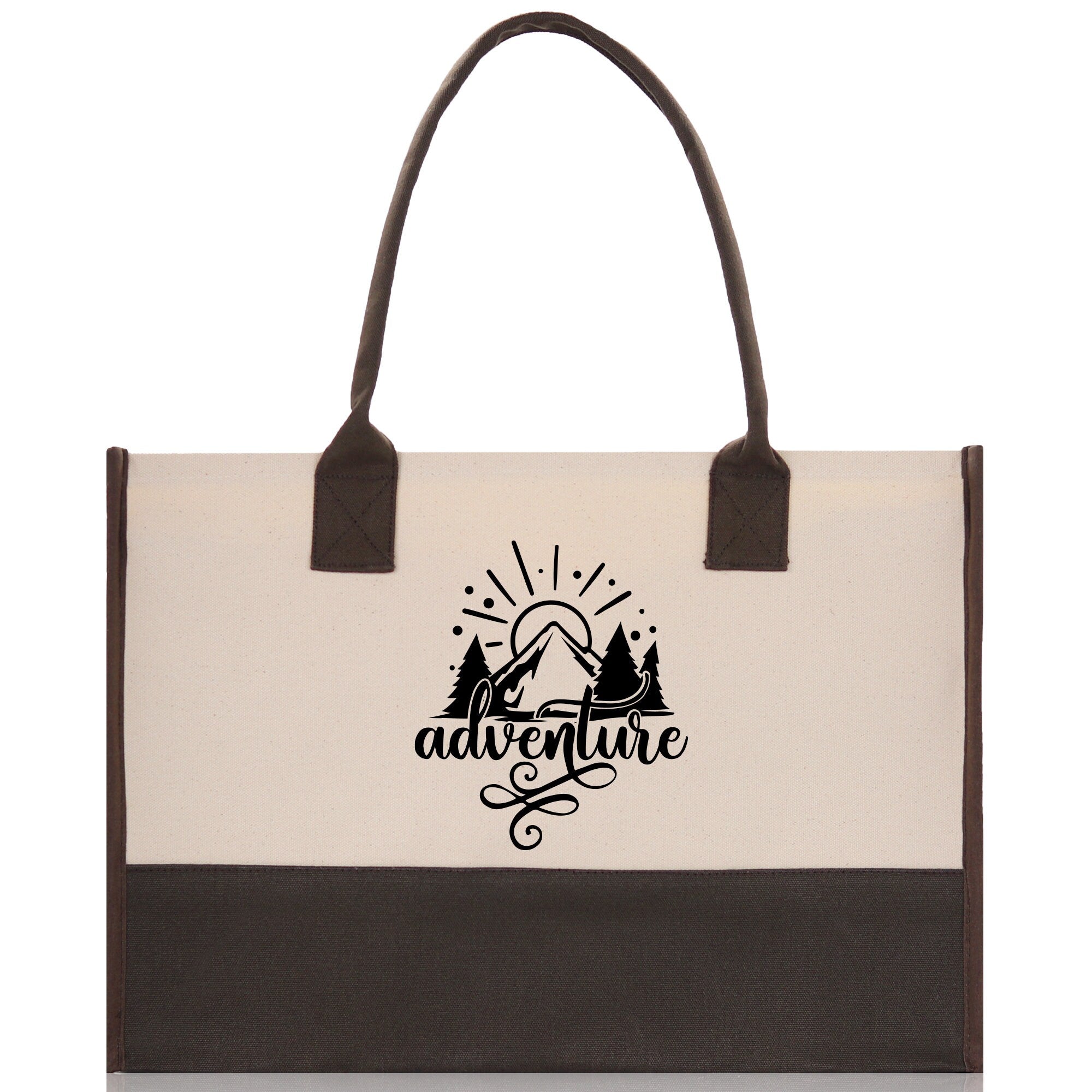 Adventure Cotton Canvas Chic Tote Bag Camping Tote Camping Lover Gift Tote Bag Outdoor Tote Weekender Tote Camper Tote Multipurpose Tote - Aaria Tees Aaria Tees