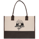 Adventure Cotton Canvas Chic Tote Bag Camping Tote Camping Lover Gift Tote Bag Outdoor Tote Weekender Tote Camper Tote Multipurpose Tote - Aaria Tees Aaria Tees