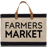 Farmers Market Jute Canvas Tote Funny Farmer Market Bag Quote Jute Bag Shopping Bag Burlap Bag Farmhouse Bag Grocery Bag - Aaria Tees Aaria Tees