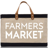 Farmers Market Jute Canvas Tote Funny Farmer Market Bag Quote Jute Bag Shopping Bag Burlap Bag Farmhouse Bag Grocery Bag - Aaria Tees Aaria Tees