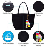 Personalized Cotton Canvas Hand Tote Bag Monogram Tote Bag Initial Canvas Tote Bridesmaid Gift Tote Magnetic Closure Bag Gift for Her A-Z - Aaria Tees Aaria Tees