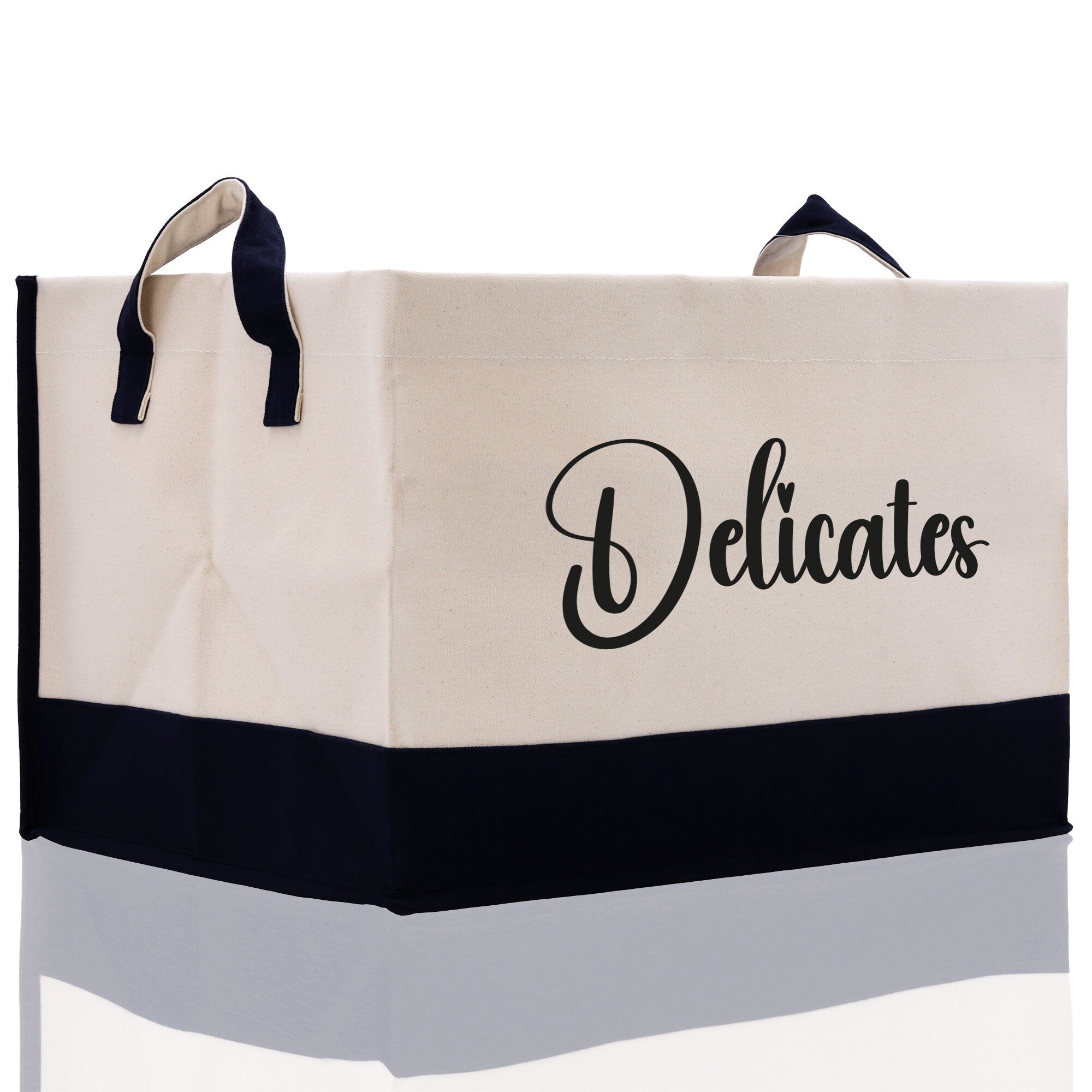 Personalized Canvas Storage Tote Bag Nursery Storage Towel Storage Kids Toy Storage Cloth Storage Storage Bin Storage Tubs Mudroom Storage - Aaria Tees Aaria Tees