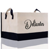 Personalized Canvas Storage Tote Bag Nursery Storage Towel Storage Kids Toy Storage Cloth Storage Storage Bin Storage Tubs Mudroom Storage - Aaria Tees Aaria Tees