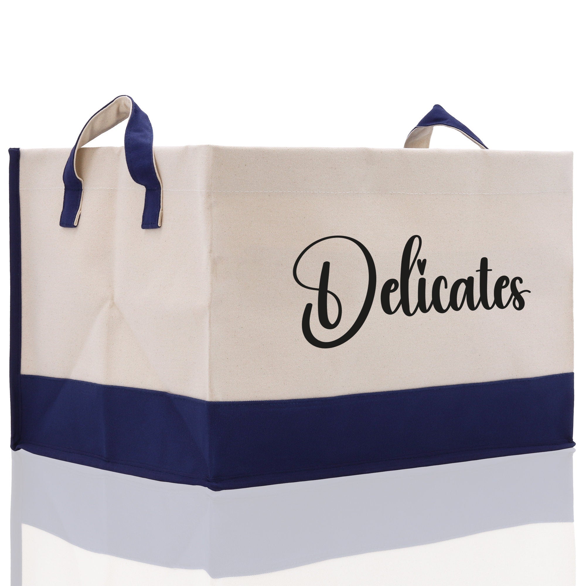 Personalized Canvas Storage Tote Bag Nursery Storage Towel Storage Kids Toy Storage Cloth Storage Storage Bin Storage Tubs Mudroom Storage - Aaria Tees Aaria Tees